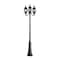 Designers Fountain Riviera 3-Light Black Cast Aluminum Line Voltage Outdoor Weather Resistant Post Light 1923-BK - alternate 1